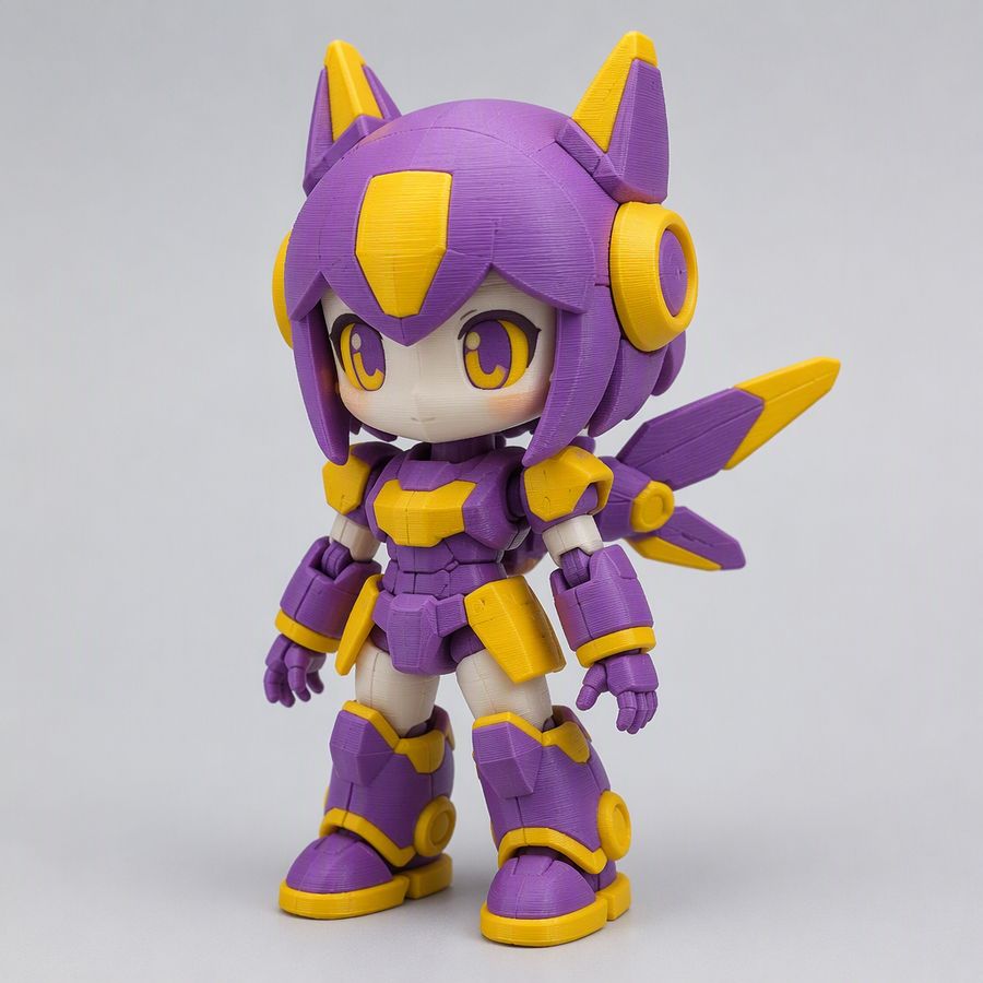 3D 打印机器人手办作品